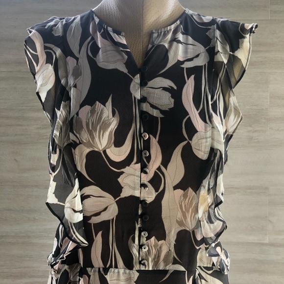 BCBG Maxazria Cutout Dress in Brown/Neutral colors - Picture 3 of 4